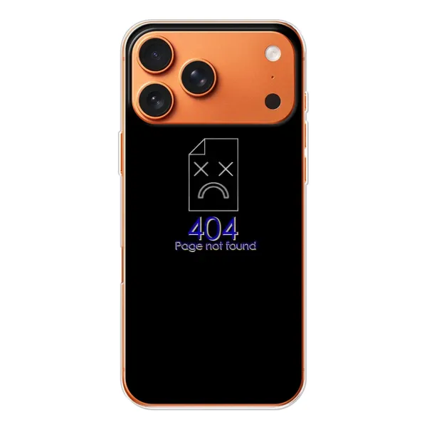 Чехол с рисунком «Ошибка 404» для iPhone 17 Pro Max Чехол с рисунком «Ошибка 404» для iPhone 17 Pro Max