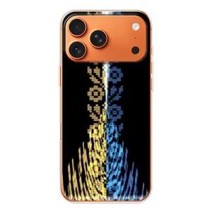 Силиконовый Чехол на iPhone 17 Pro Max (Патриотическая вышиванка)