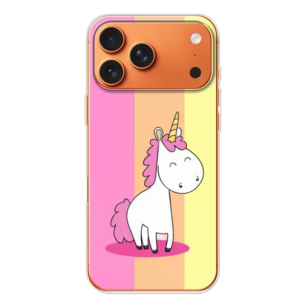 Чехол с рисунком «Радужный Единорог» для iPhone 17 Pro Max