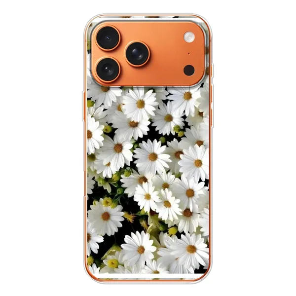 Чехол с рисунком «Рамка в ромашках» для iPhone 17 Pro Max Чехол с рисунком «Рамка в ромашках» для iPhone 17 Pro Max