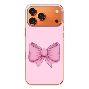 Чохол банти для iPhone 17 Pro Max (Рожевий бантик)