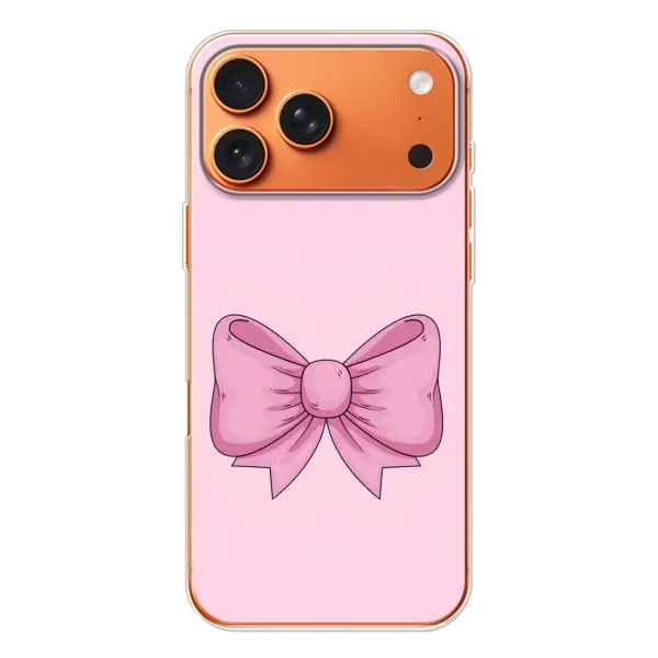 Чехол с рисунком «Розовый бантик» для iPhone 17 Pro Max Чехол с рисунком «Розовый бантик» для iPhone 17 Pro Max