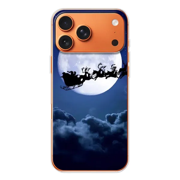 Чехол с рисунком «Санта - луна» для iPhone 17 Pro Max
