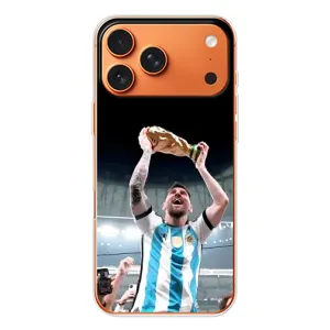 Чехлы Лео Месси Аргентина для iPhone 17 Pro Max (Счастливый Месси)