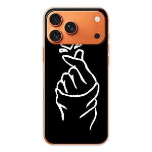 Чехлы (Знак сердечка) на iPhone 17 Pro Max (Сердце на черном)