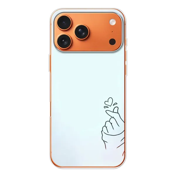 Чехол с рисунком «Сердце на голубом» для iPhone 17 Pro Max