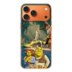 Печатный чехол с принтом Шрек для iPhone 17 Pro Max (Шрек и Фиона)