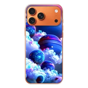 Чехол с рисунком «Синие планеты» для iPhone 17 Pro Max