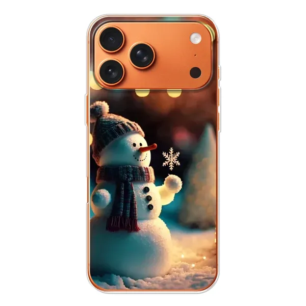 Чехол с рисунком «Снеговик праздничный» для iPhone 17 Pro Max Чехол с рисунком «Снеговик праздничный» для iPhone 17 Pro Max