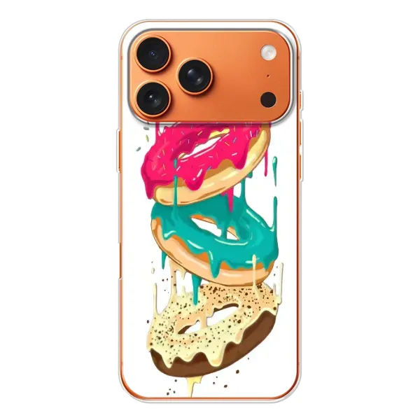 Чехол с рисунком «Сочные пончики» для iPhone 17 Pro Max Чехол с рисунком «Сочные пончики» для iPhone 17 Pro Max