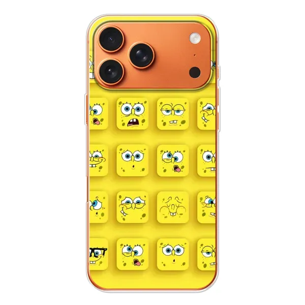 Чехол с рисунком «Спанч-БОБ» для iPhone 17 Pro Max Чехол с рисунком «Спанч-БОБ» для iPhone 17 Pro Max