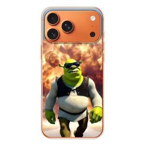 Печатный чехол с принтом Шрек для iPhone 17 Pro Max (Эпичный взрыв Шрек)