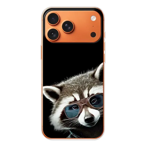 Чехол с рисунком «Стильный Енот» для iPhone 17 Pro Max Чехол с рисунком «Стильный Енот» для iPhone 17 Pro Max