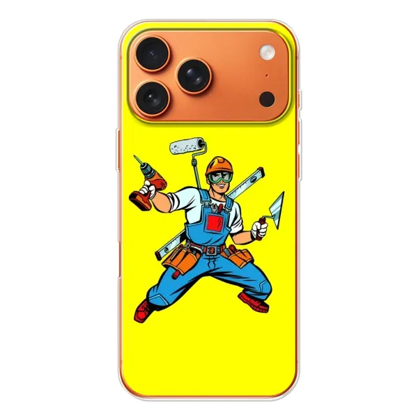 Чехол с рисунком «Строитель» для iPhone 17 Pro Max Чехол с рисунком «Строитель» для iPhone 17 Pro Max