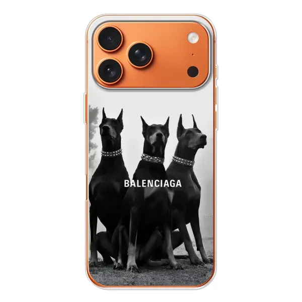 Чехол с рисунком «Три добермана» для iPhone 17 Pro Max