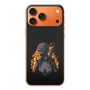 Чохол з картинкою "Герой Pubg" на iPhone 17 Pro Max (В полум'ї)