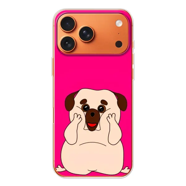 Чохол з малюнком «Веселий Мопсік» для iPhone 17 Pro Max Чохол з малюнком «Веселий Мопсік» для iPhone 17 Pro Max