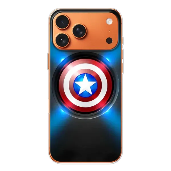 Чехол с рисунком «Яркий Щит Капитана» для iPhone 17 Pro Max Чехол с рисунком «Яркий Щит Капитана» для iPhone 17 Pro Max