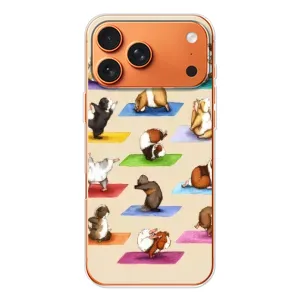 Чохол з Прикольним Принтом на iPhone 17 Pro Max (Йога свинок)