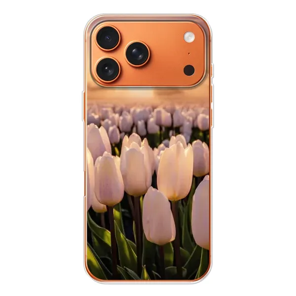 Чехол с рисунком «Закат с цветами» для iPhone 17 Pro Max