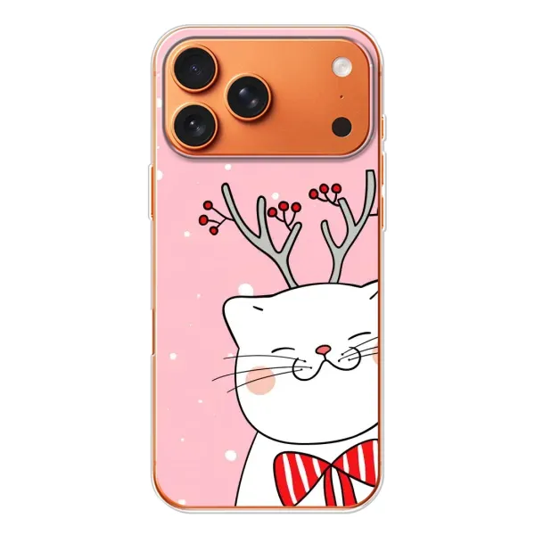 Чехол с рисунком «Зимний кот» для iPhone 17 Pro Max Чехол с рисунком «Зимний кот» для iPhone 17 Pro Max