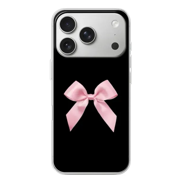 Чехол с рисунком «Бант на черном» для iPhone 17 Pro Чехол с рисунком «Бант на черном» для iPhone 17 Pro