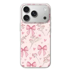 Чехол банты для iPhone 17 Pro (Банты с цветами)