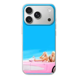 Силиконовый Чехол Барби Фильм на iPhone 17 Pro (Барби и Кен)