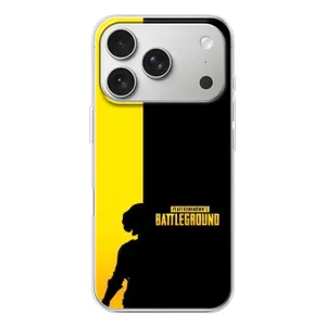 Чохол (TPU) з картинкою "Лого Пабг" на Айфон 17 Про (Battlegrounds)