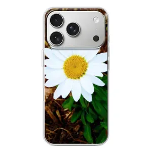 Чехол с ромашками на iPhone 17 Pro (Белая ромашка)