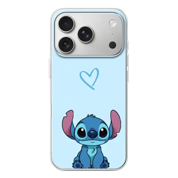 Чехол с рисунком «Голубой Стич» для iPhone 17 Pro