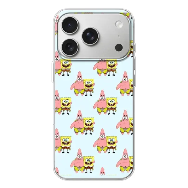 Чехол с рисунком «Боб и Патрик» для iPhone 17 Pro
