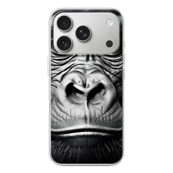 Чехол с рисунком «Черная обезьяна» для iPhone 17 Pro