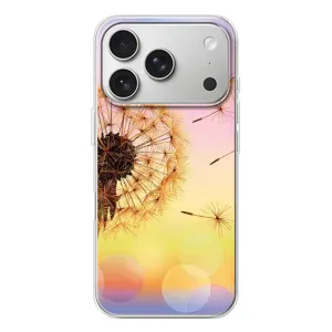 Силиконовый Чехол с одуванчиками на iPhone 17 Pro (Цветок-одуванчик)