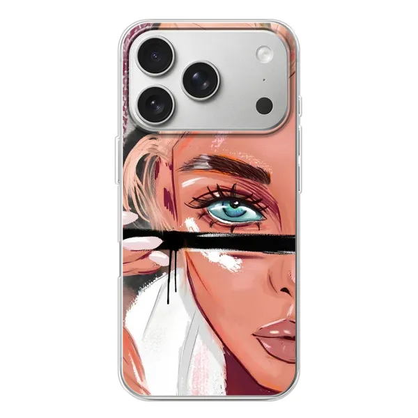 Чехол с рисунком «Девушка и ресницы» для iPhone 17 Pro Чехол с рисунком «Девушка и ресницы» для iPhone 17 Pro