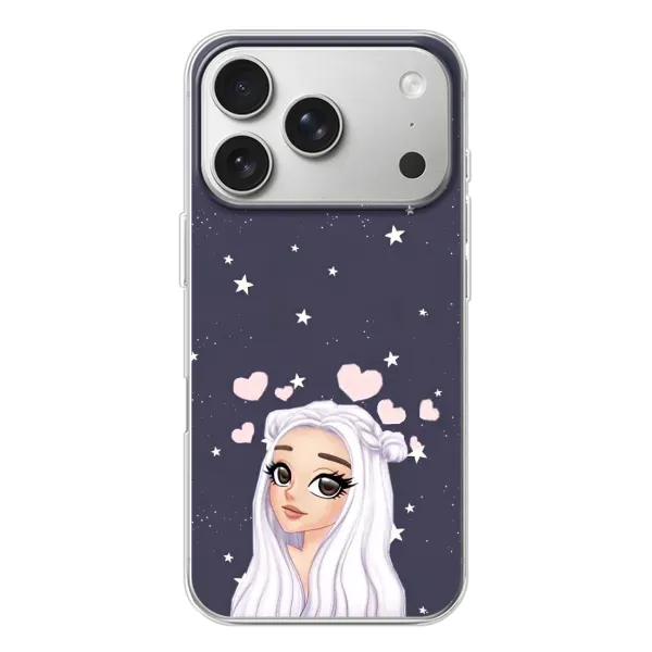 Чехол с рисунком «Девушка и сердечки» для iPhone 17 Pro Чехол с рисунком «Девушка и сердечки» для iPhone 17 Pro