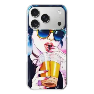 Чохол з картинкою Модні Дівчата iPhone 17 Pro (Дівчина з коктейлем)