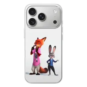 Силиконовый чехол с принтом Зоотрополіс для iPhone 17 Pro (Джуди и Ник)