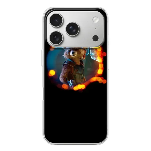Чехол с рисунком «Енот Ракета» для iPhone 17 Pro Чехол с рисунком «Енот Ракета» для iPhone 17 Pro