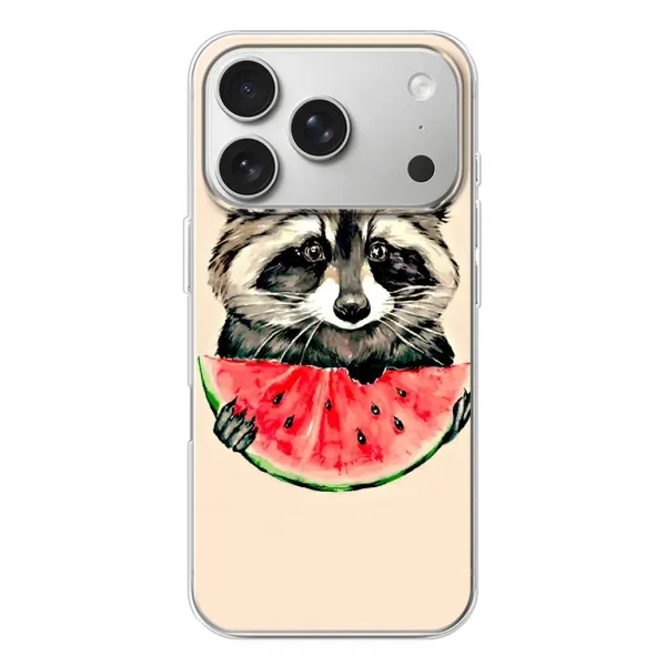 Чехол с рисунком «Енот» для iPhone 17 Pro Чехол с рисунком «Енот» для iPhone 17 Pro