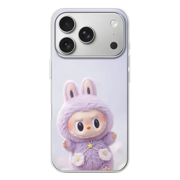 Чехол с рисунком «Фиолетовый Лабубу» для iPhone 17 Pro Чехол с рисунком «Фиолетовый Лабубу» для iPhone 17 Pro