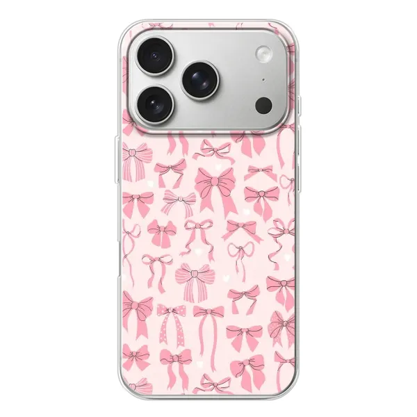 Чехол с рисунком «Фон бантики» для iPhone 17 Pro Чехол с рисунком «Фон бантики» для iPhone 17 Pro