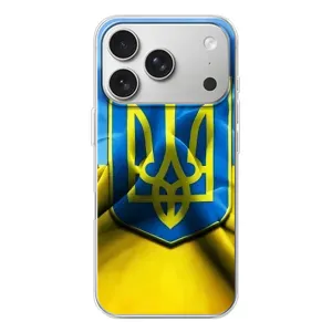 Чохол з картинкою (Патріотичний ГЕРБ) на iPhone 17 Pro (Герб і Прапор України)