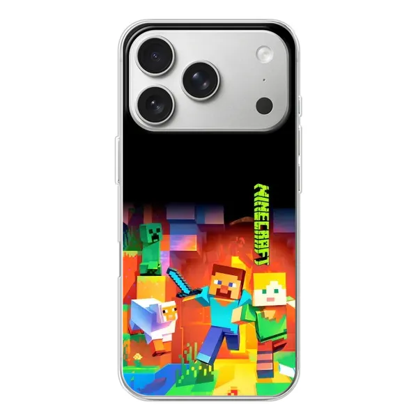 Чехол с рисунком «Герой Майнкрафт» для iPhone 17 Pro Чехол с рисунком «Герой Майнкрафт» для iPhone 17 Pro