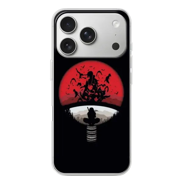 Чехол с рисунком «Итачи на черном» для iPhone 17 Pro Чехол с рисунком «Итачи на черном» для iPhone 17 Pro
