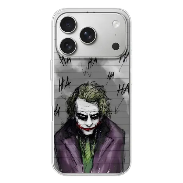 Чехол с рисунком «Joker клоун» для iPhone 17 Pro Чехол с рисунком «Joker клоун» для iPhone 17 Pro