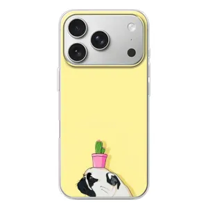 Бампер для iPhone 17 Pro з картинкою "Песики" (Кактус на голові)