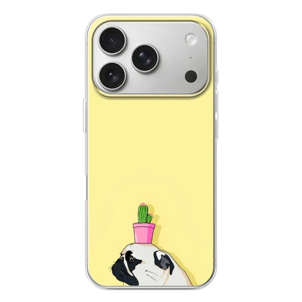 Чехол с рисунком «Кактус на голове» для iPhone 17 Pro Чехол с рисунком «Кактус на голове» для iPhone 17 Pro