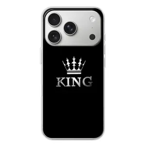 Чохол (Корона на чорному фоні) для Айфон 17 Про (KING)