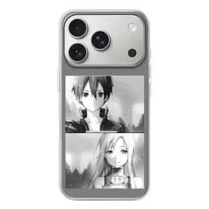 Чехол с персонажами АНИМЕ на iPhone 17 Pro (Кирито-Асуна)